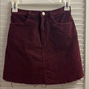 Brandy Melville Corduroy Mini Skirt